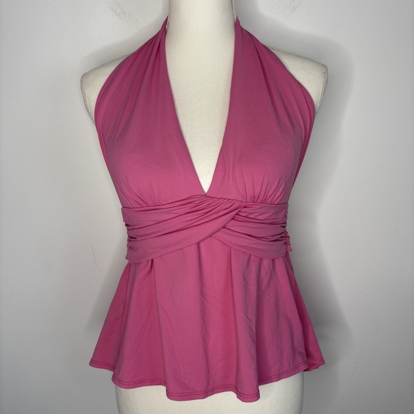 Lauren Ralph Lauren Tops - VTG Lauren Ralph Lauren True Y2K  Babydoll Halter Swim Top Open Back Festival